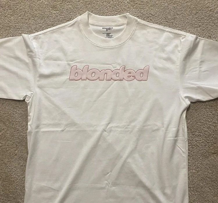 Frank Ocean Blonded radio t-shirt pink&white