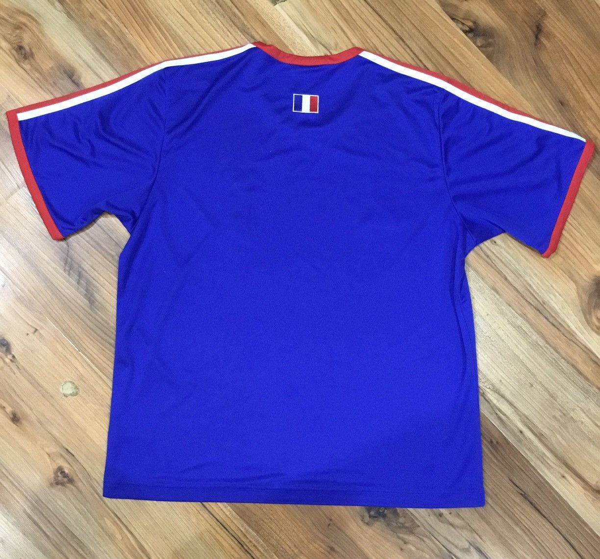 Adidas FRANCE NATIONAL TEAM 2006-2007 HOME ADIDAS TRAINING SHIRT Size US L / EU 52-54 / 3 - 2 Thumbnail