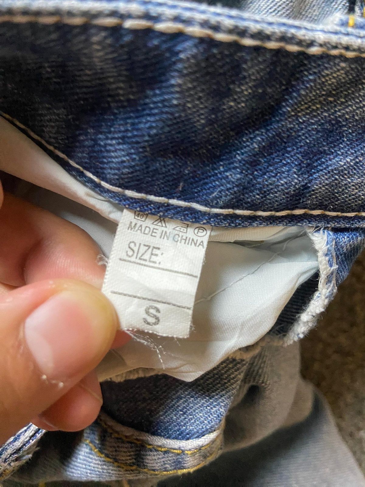Japanese Brand × Jean × Vintage Japanese Brand Distressed Denim Jeans with Patches (128) Size US 27 - 2 Thumbnail