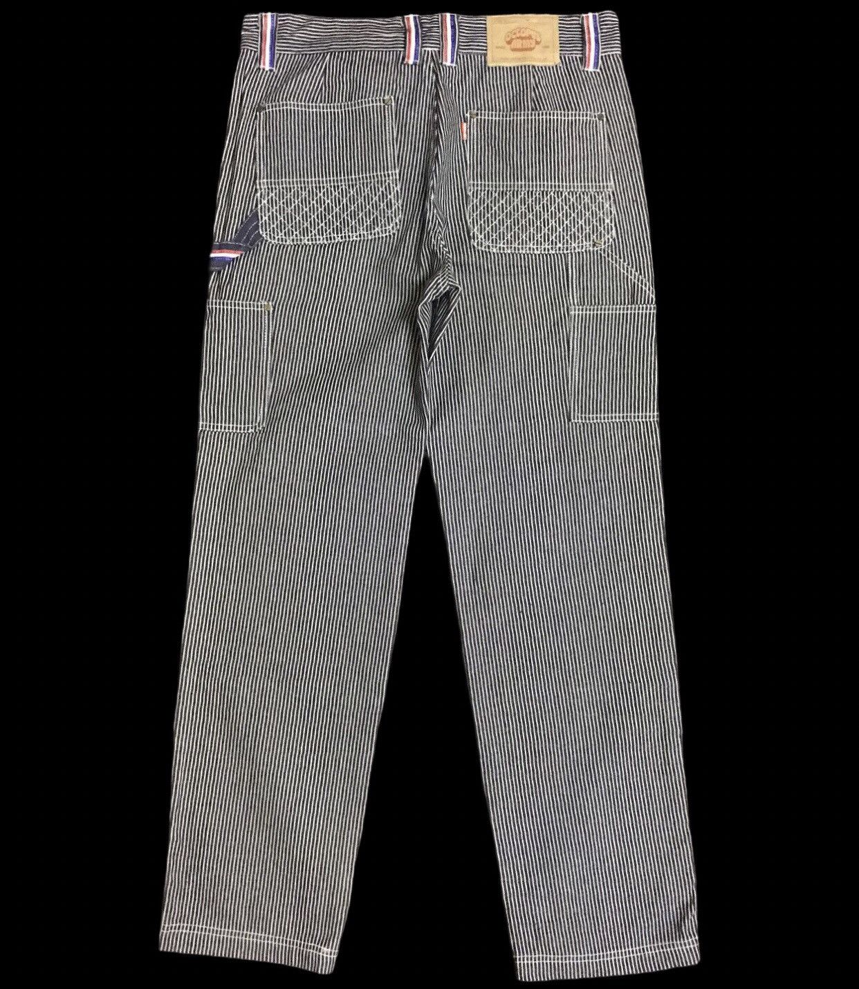 D109 OCTOPUS ARMY Street Style Hickory Carpenter Pant