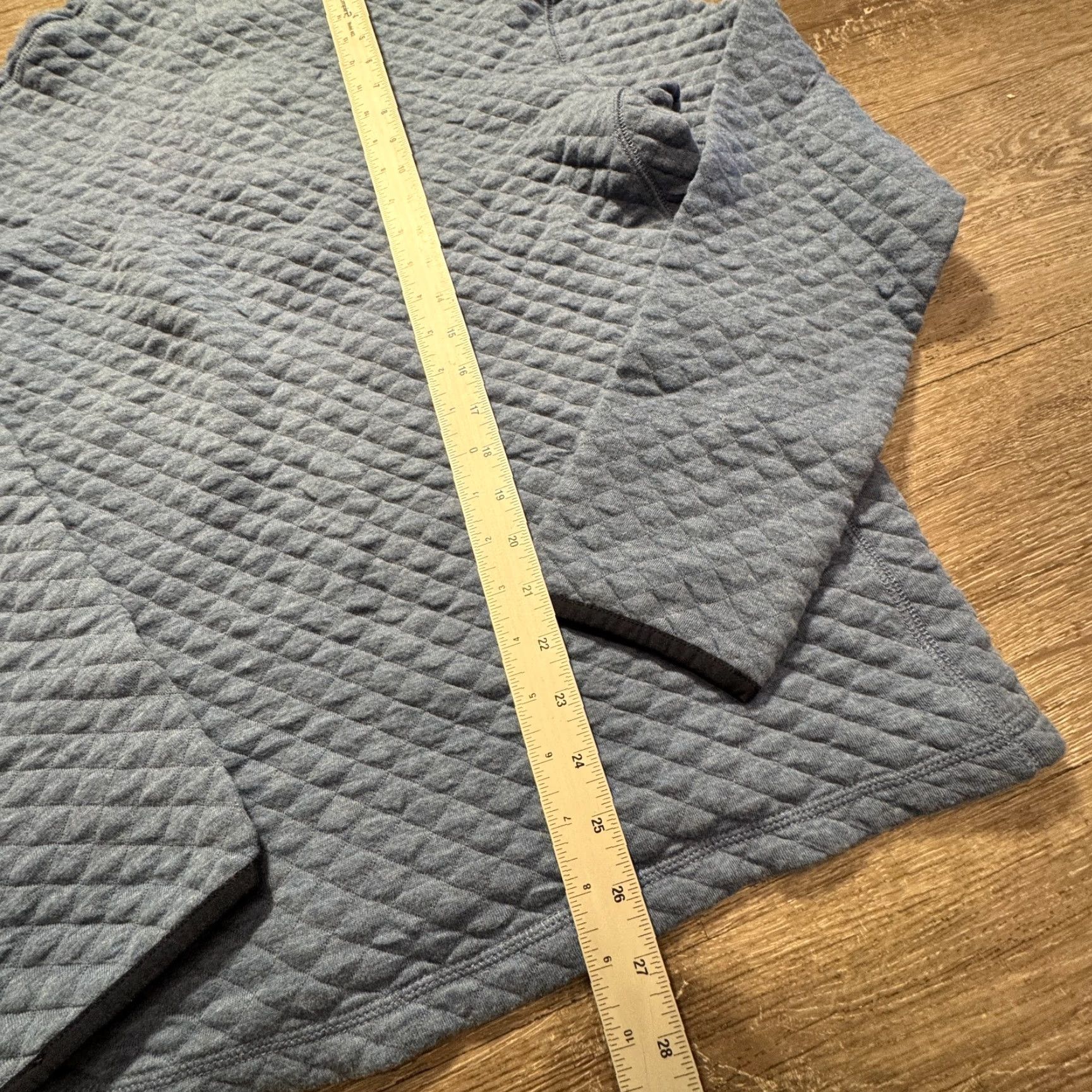 J.Crew J.CREW Jacket Mens Medium Blue Authentic Fleece Sweatshirt 1/4 Zip Quilted Adult Size US M / EU 48-50 / 2 - 6 Thumbnail