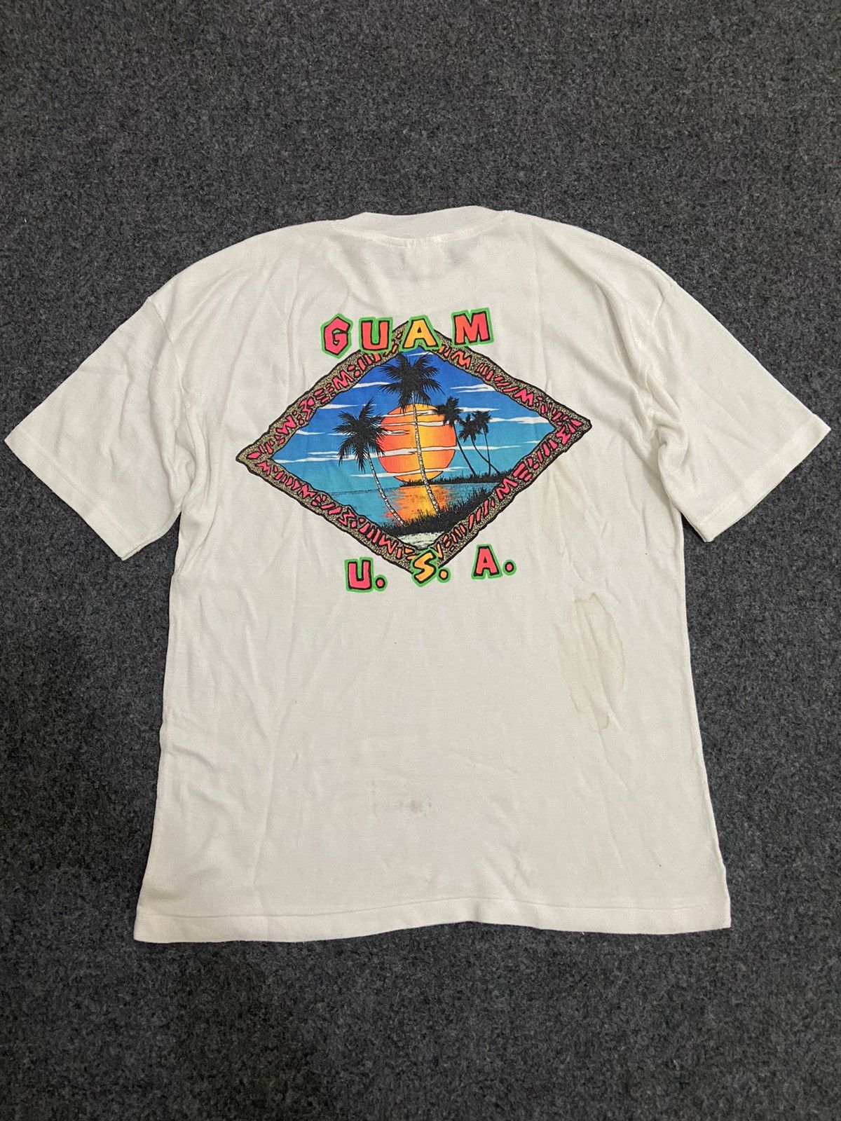 Vintage Minus one Guam USA vintage hawaii t-shirt Size US M / EU 48-50 / 2 - 3 Thumbnail