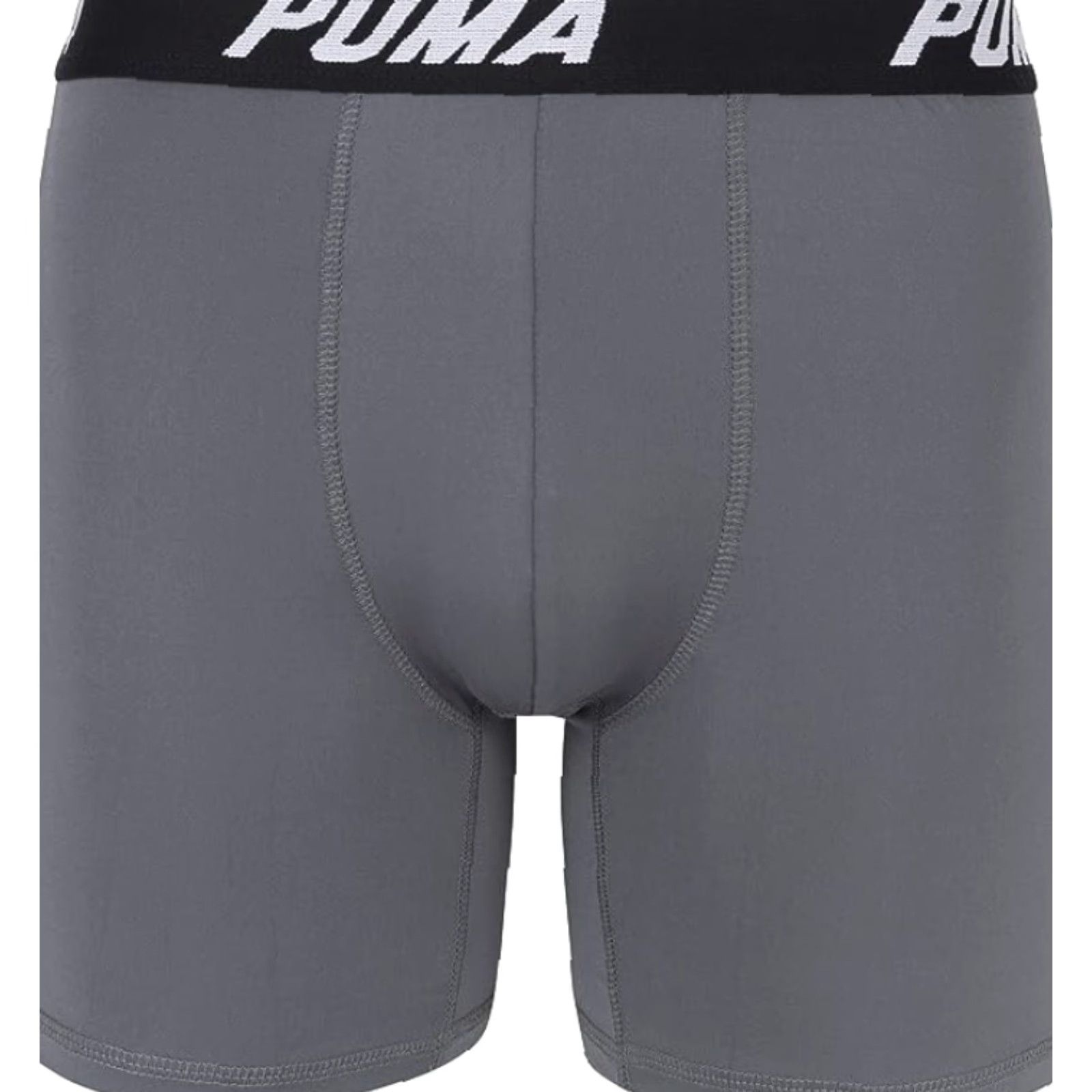 Puma PUMA Mens 3 Pack Performance Boxer Briefs Shirt Boxer Briefs Black Grey Small US Mens Size 36R - 2 Thumbnail