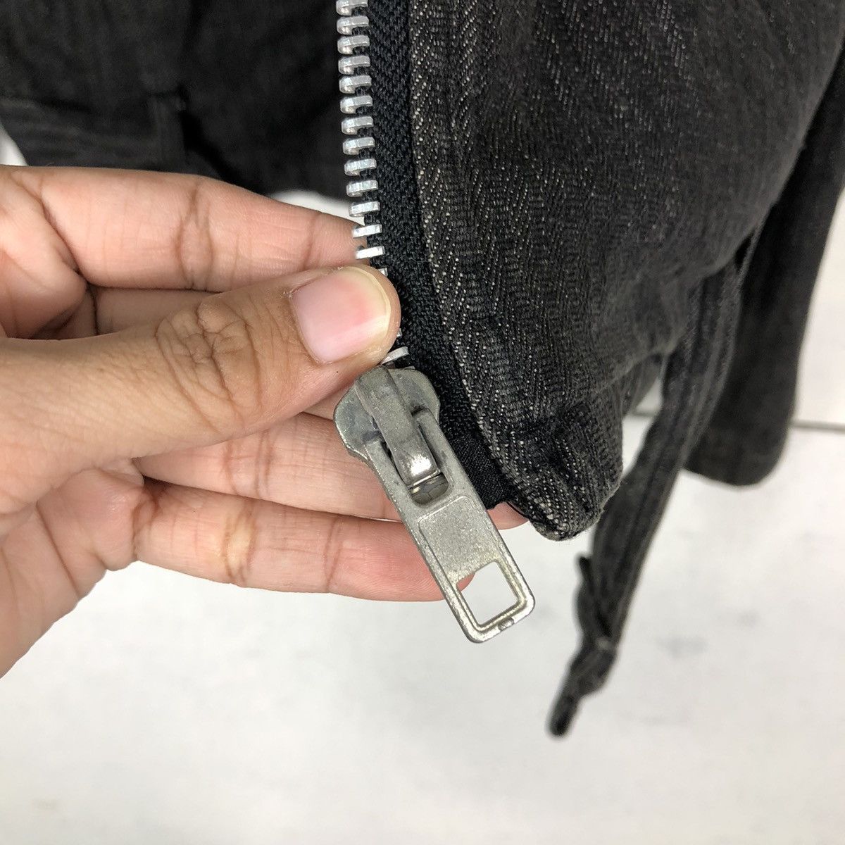 Japanese Brand Biker Jacket Bondage Double Breast Suggestion Japan Striped Size US M / EU 48-50 / 2 - 16 Thumbnail