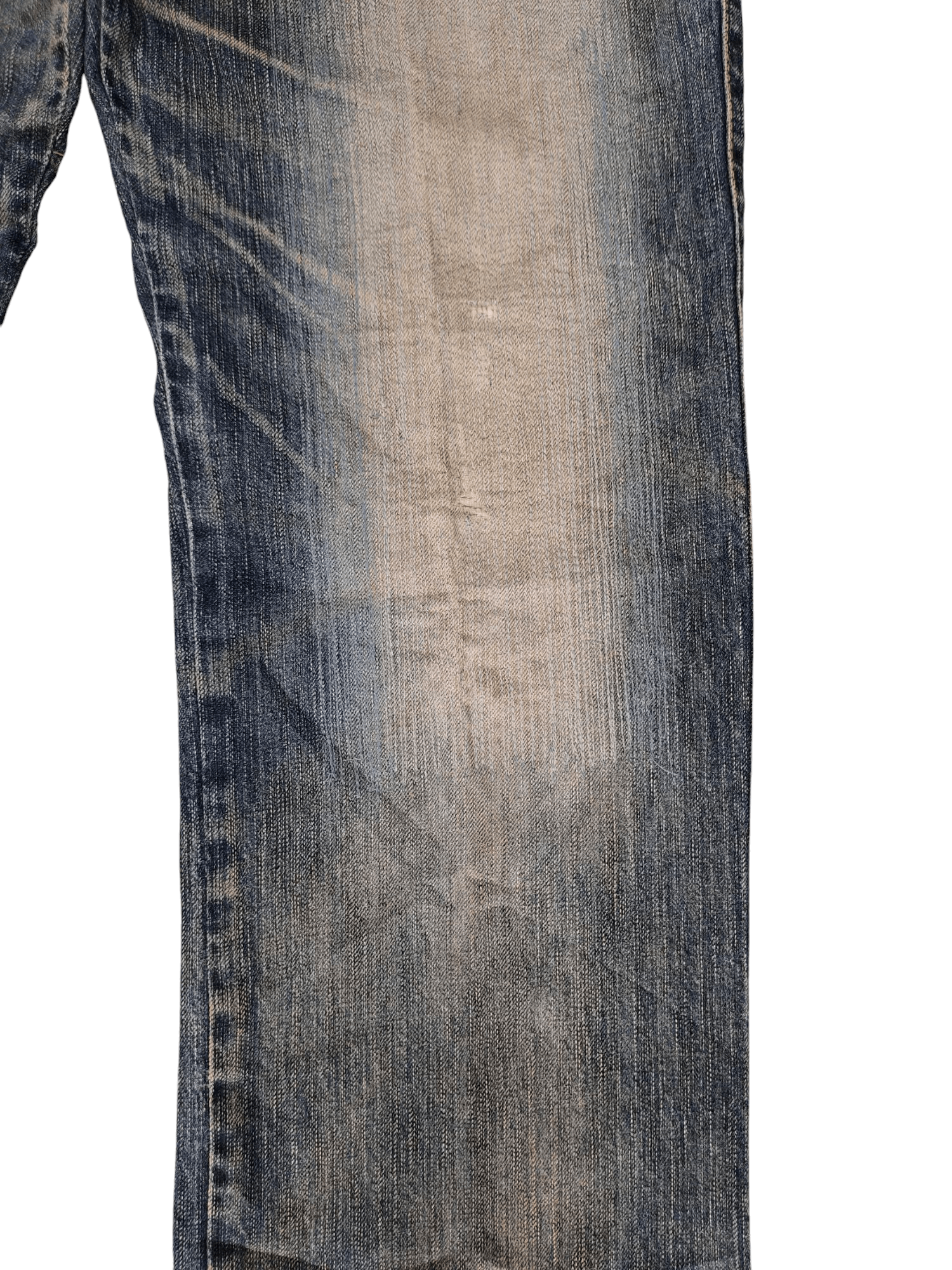 Number (N)ine × Undercover Vintage Edwin 503 Japan Clawmark Distress Faded Denim Jeans Size US 34 / EU 50 - 3 Thumbnail