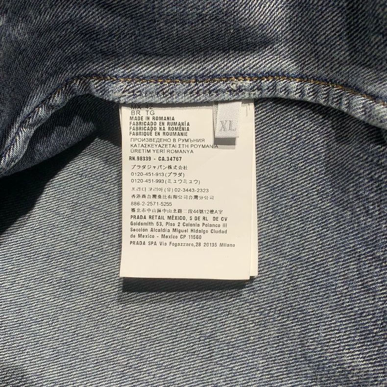 Prada Prada Triangle logo denim short sleeves 2501-Nextarrow Size US XL / EU 56 / 4 - 3 Thumbnail
