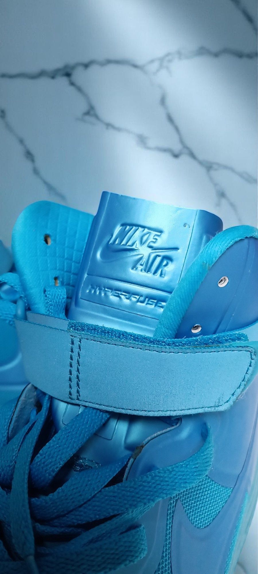 Nike NIKE AIR FORCE 1 HI HYPERFUSE PRM 'BLUE GLOW' DS (2011) Size US 10 / EU 43 - 16 Thumbnail