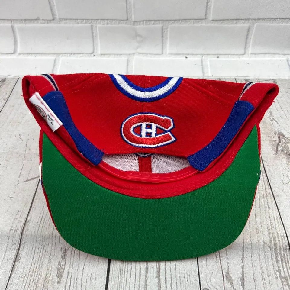 Vintage Montreal Canadiens NHL Jersey Hat Snapback Cap New