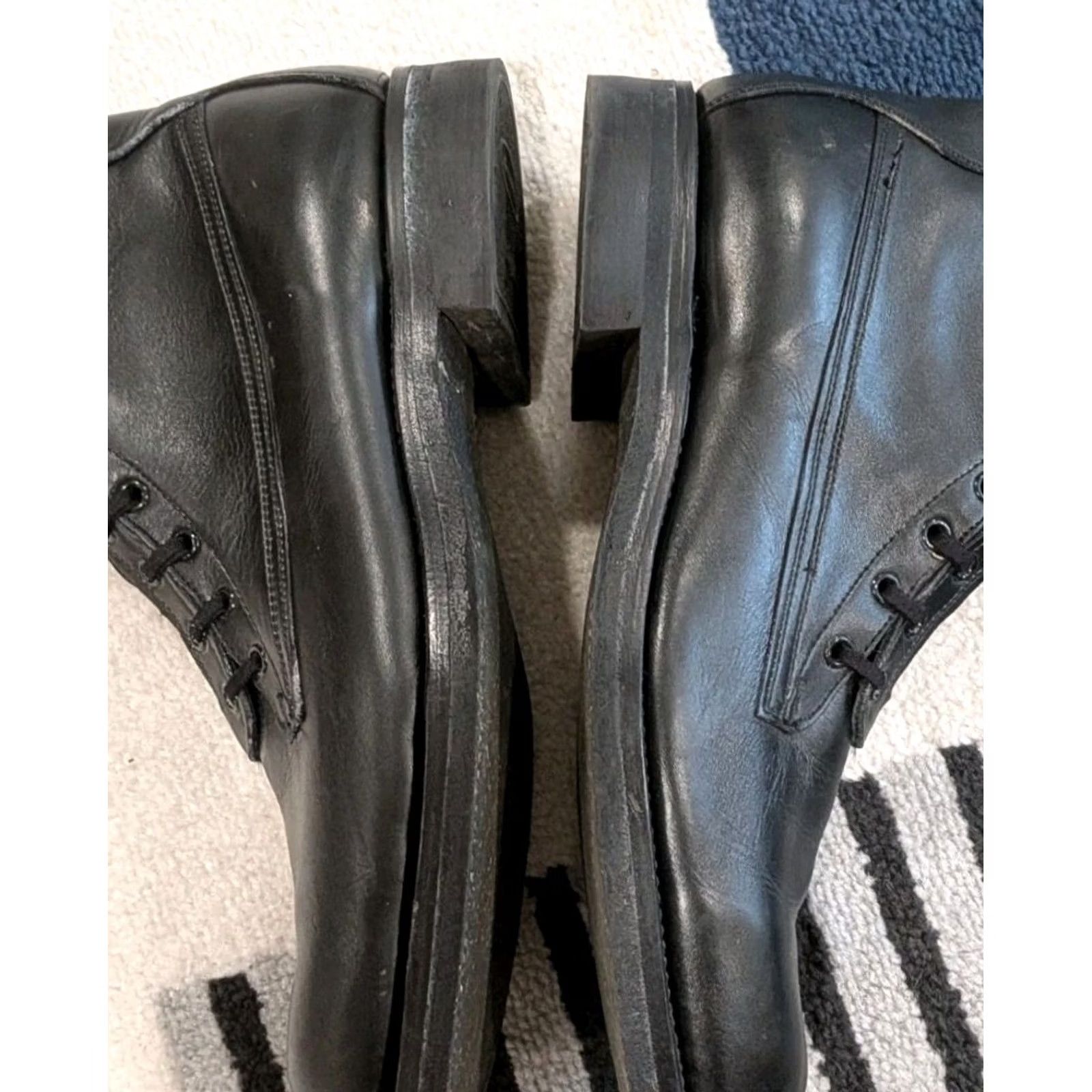 Chippewa VINTAGE Chippewa Combat Leather Boots Military Biker 8475 Sz 11.5 B Zip Black Mens Size US 12 / EU 45 - 7 Thumbnail