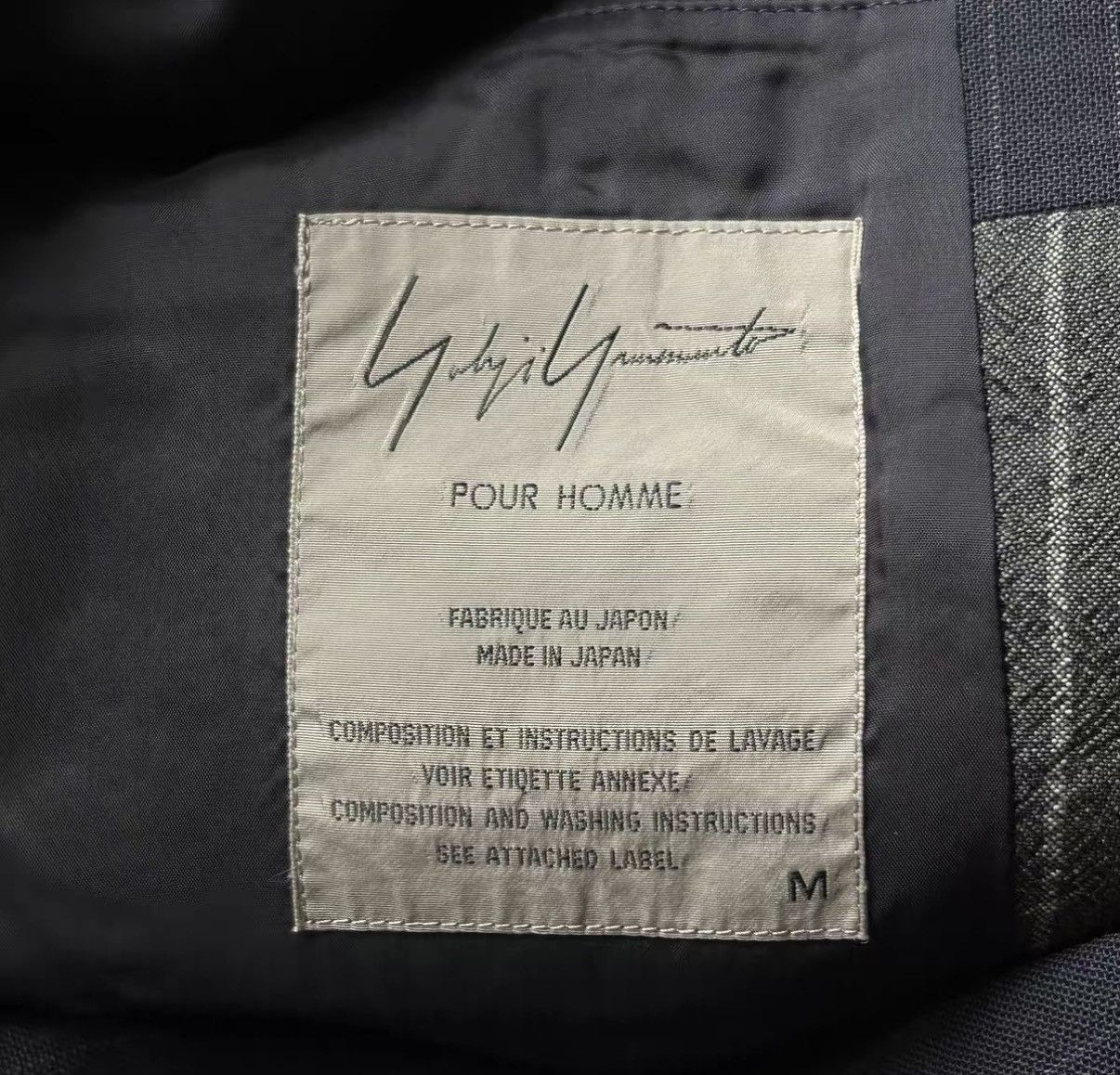 Yohji Yamamoto Yohji Yamamoto 94ss Striped Panel Wool Blazer K4 Size US M / EU 48-50 / 2 - 5 Thumbnail