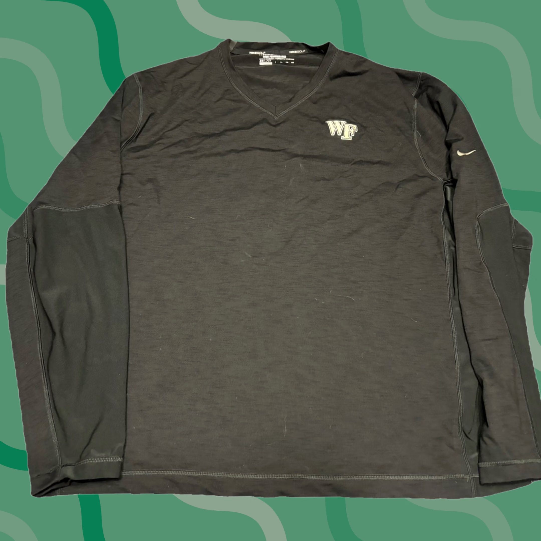 Nike Nike Golf Tour Performance Wake Forest Shirt XXL Black Demon Deacons V-Neck Sweater Pullover Mens Shirts Size US XXL / EU 58 / 5 - 1 Thumbnail