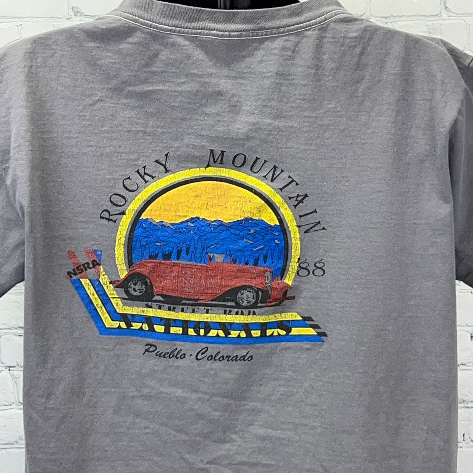 Vintage Vintage Rocky Mountain Street Rod Nationals T Shirt Gray L Size US L / EU 52-54 / 3 - 7 Thumbnail