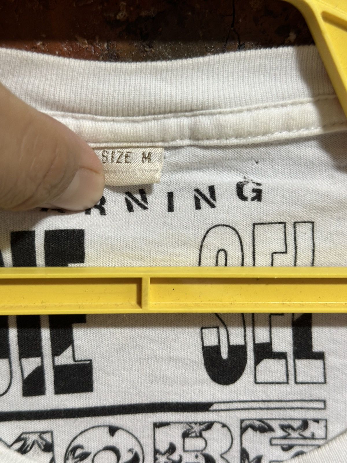 Diesel × Vintage Vintage Diesel Caution! Mind Your Head Faded Tee Size US M / EU 48-50 / 2 - 7 Thumbnail