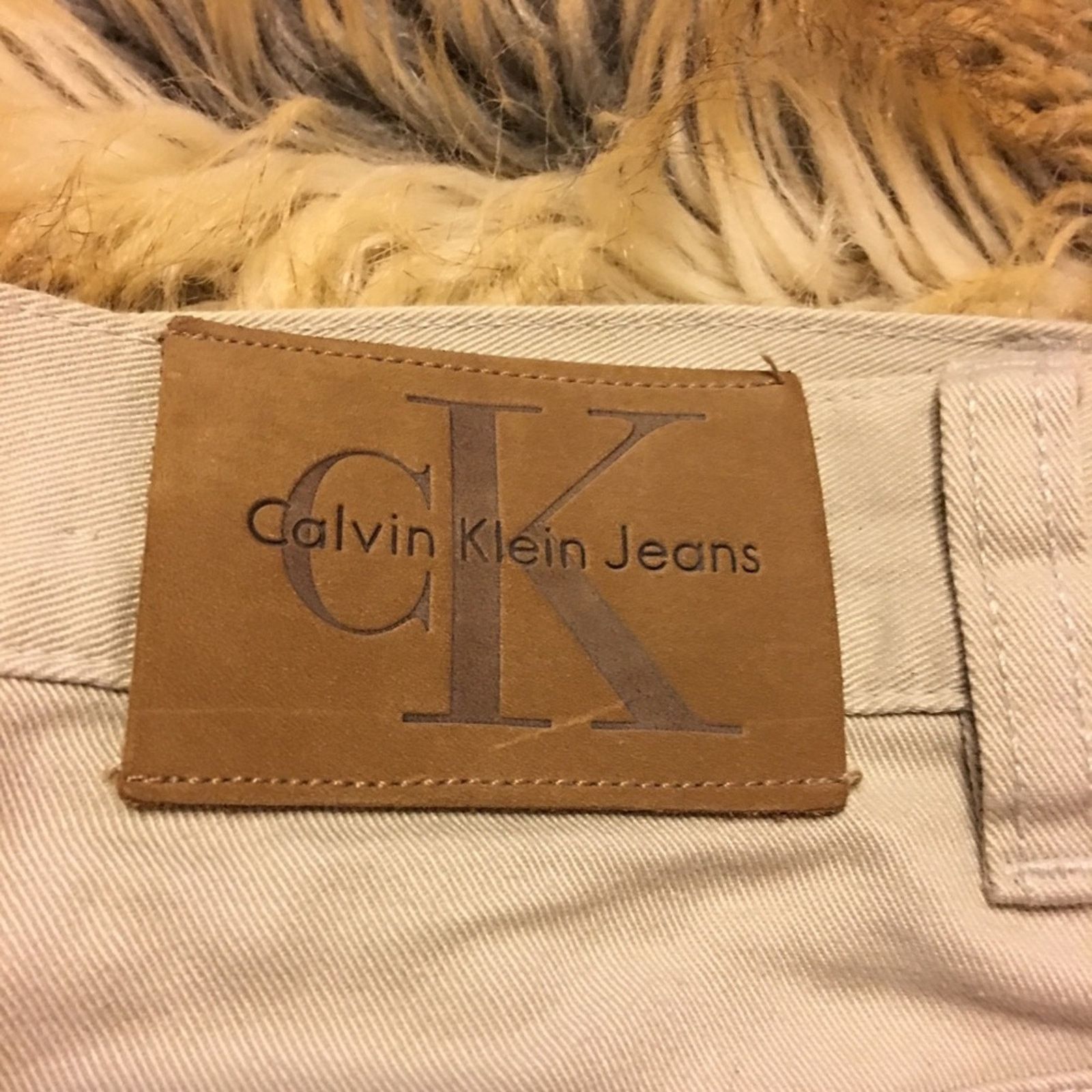 Calvin Klein Calvin Klein tan lighter weight jeans NWOT 7 Size 29" - 2 Thumbnail