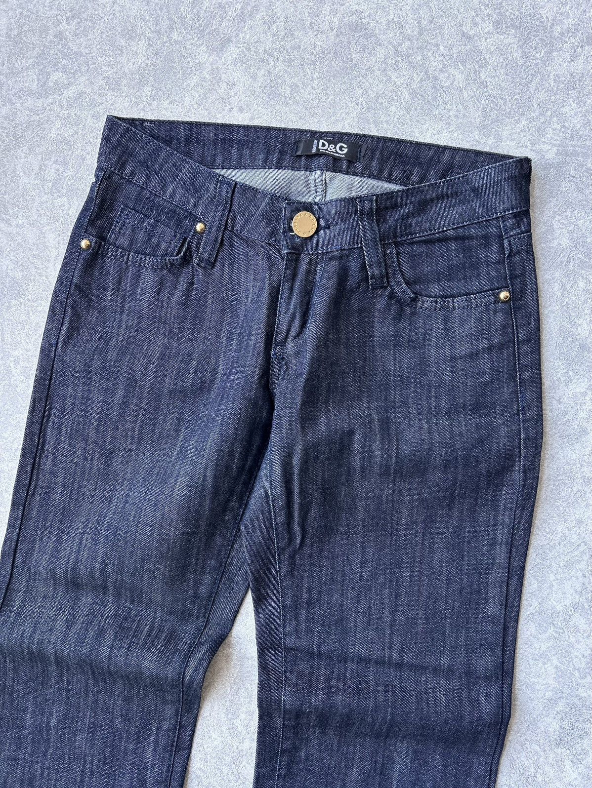 Dolce & Gabbana Dolce & Gabbana Y2K DG Metal Logo Italian Denim Jeans Size US 29 - 3 Thumbnail