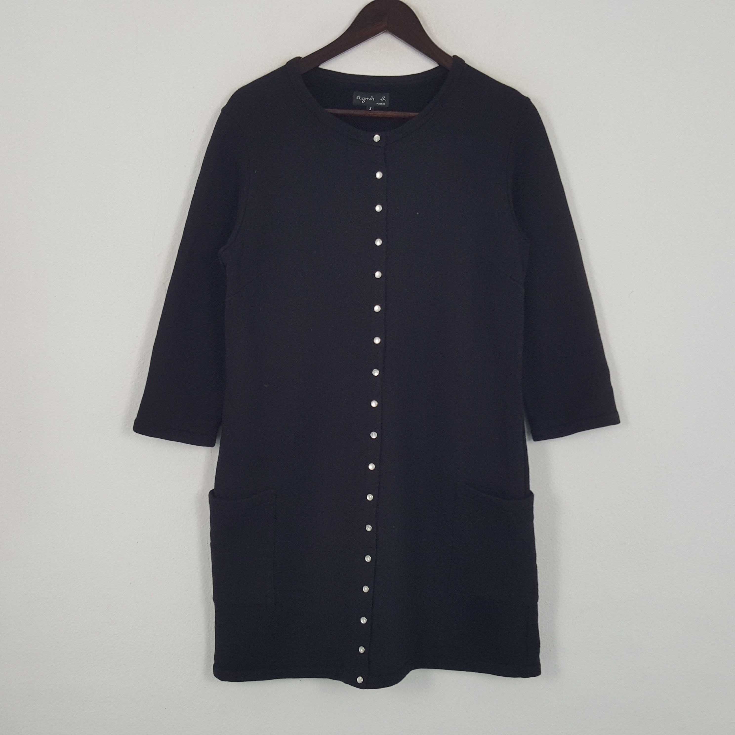 Vintage × agnes b. Vintage Agnes B. Paris Clip Up Button Coat Jacket Size M / US 6-8 / IT 42-44 - 1 Thumbnail