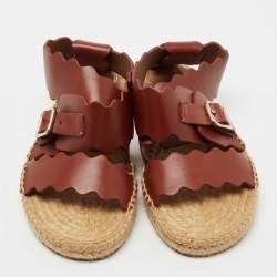 Chloe o1y0825 Ankle Straps Sandals in Brown Size US 12 / IT 42 - 3 Thumbnail