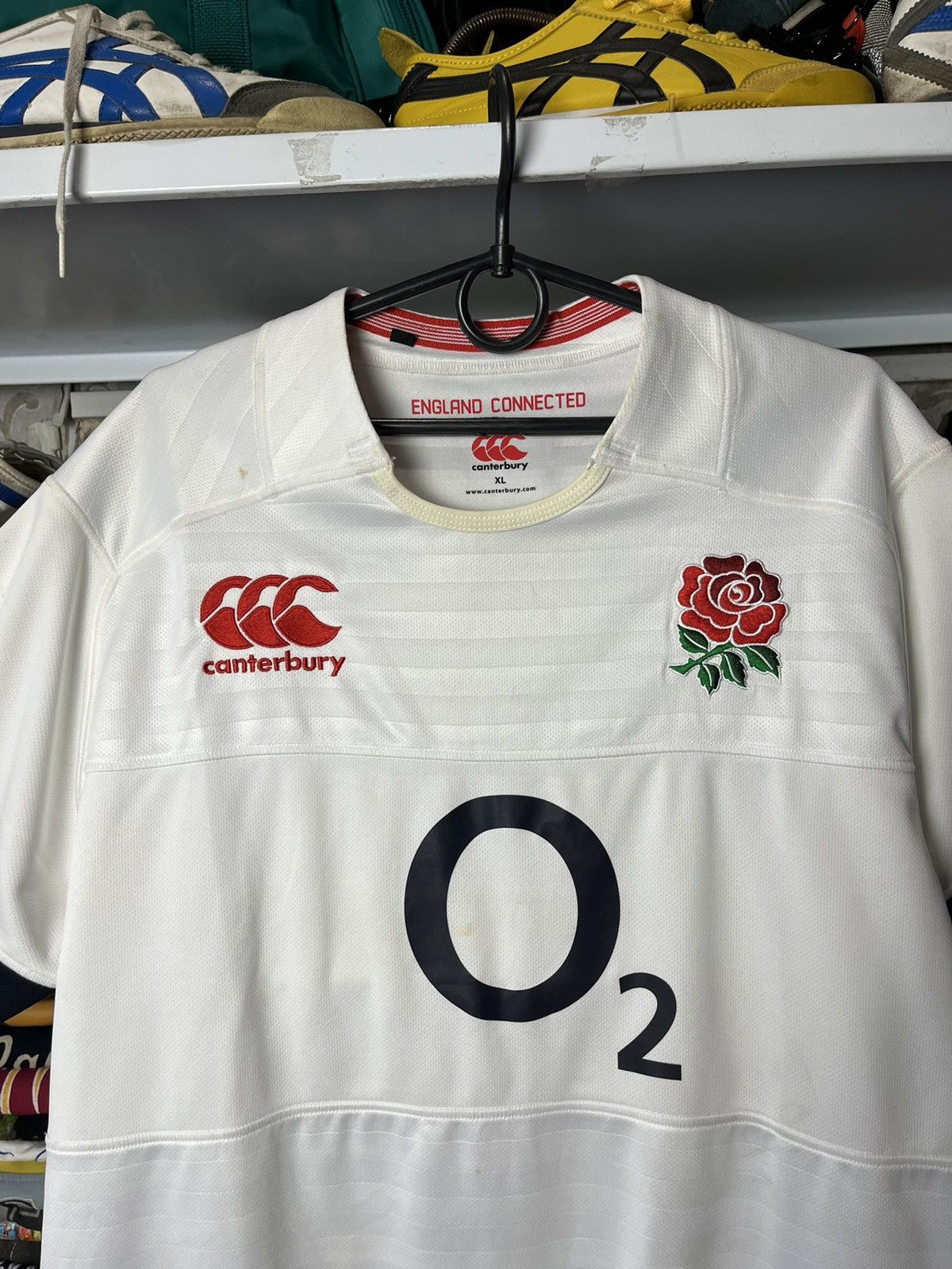 Canterbury of New Zealand Mens Vintage Canterbury England rugby polos T-shirt rare Size US XL / EU 56 / 4 - 4 Thumbnail