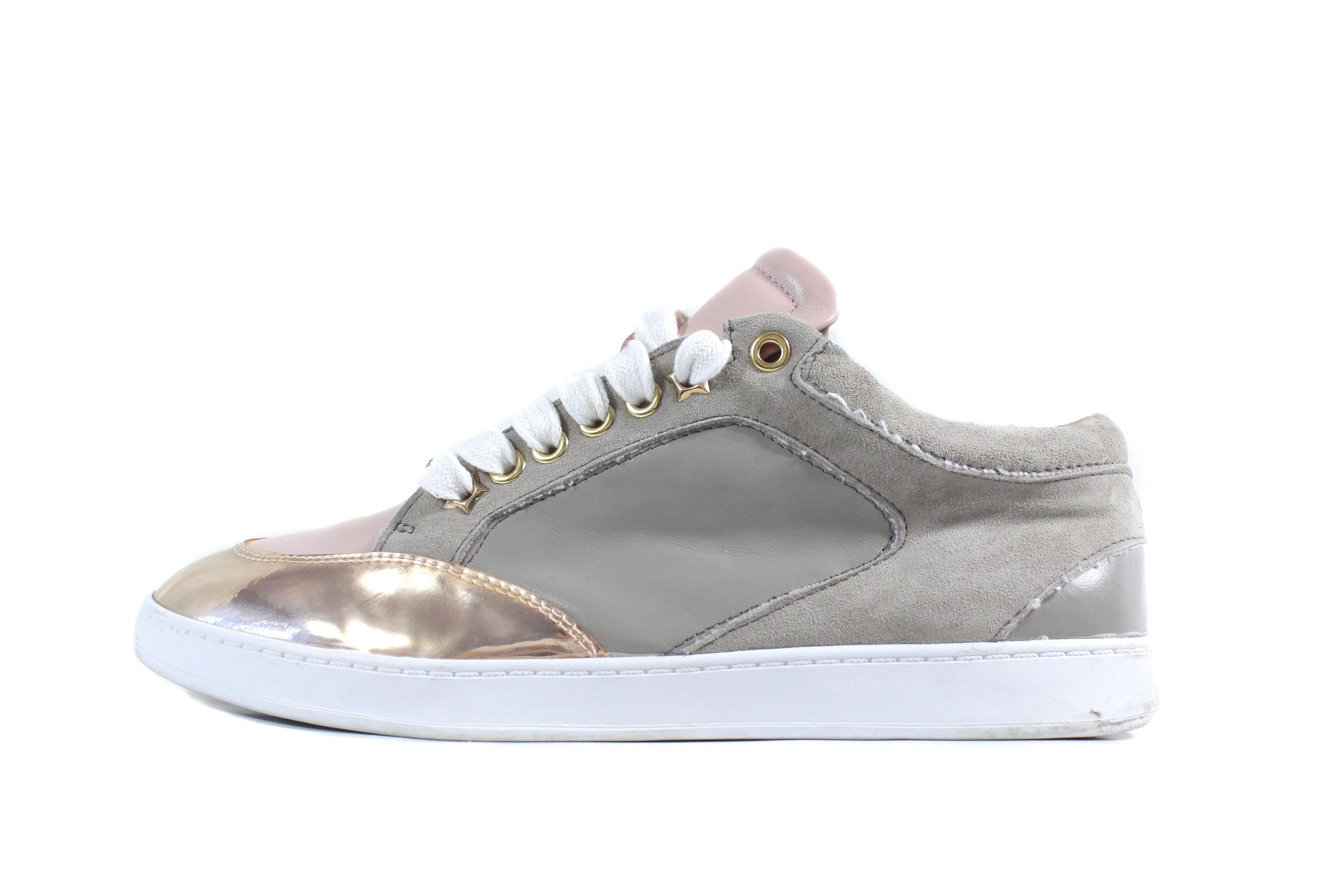 Jimmy Choo 00S Suede Patent Leather Sneakers Vintage Size US 10 / IT 40 - 1 Thumbnail