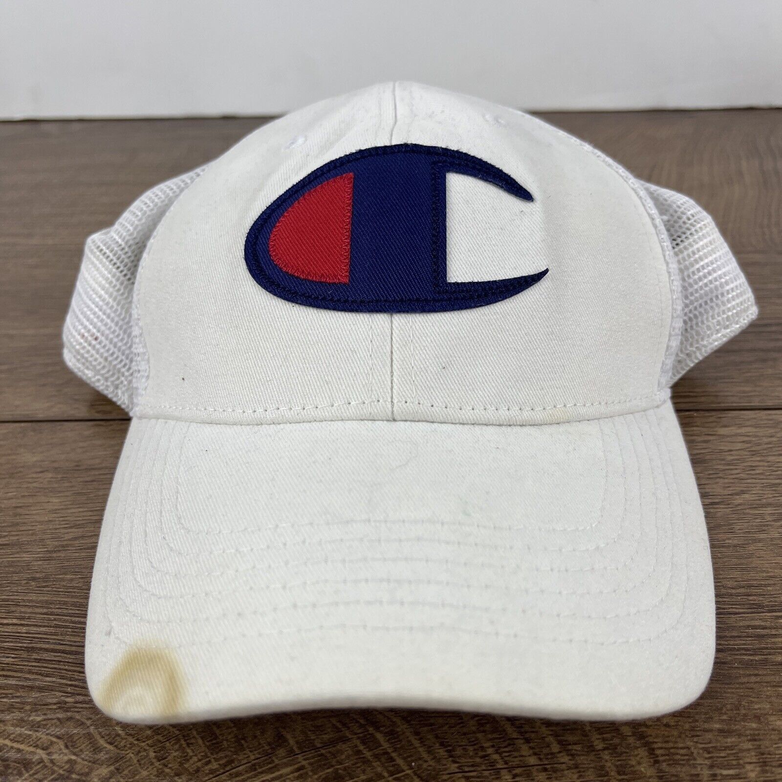 Champion Champion Brand Snapback Hat Champion White Hat Adjustable Ad Size ONE SIZE - 1 Thumbnail