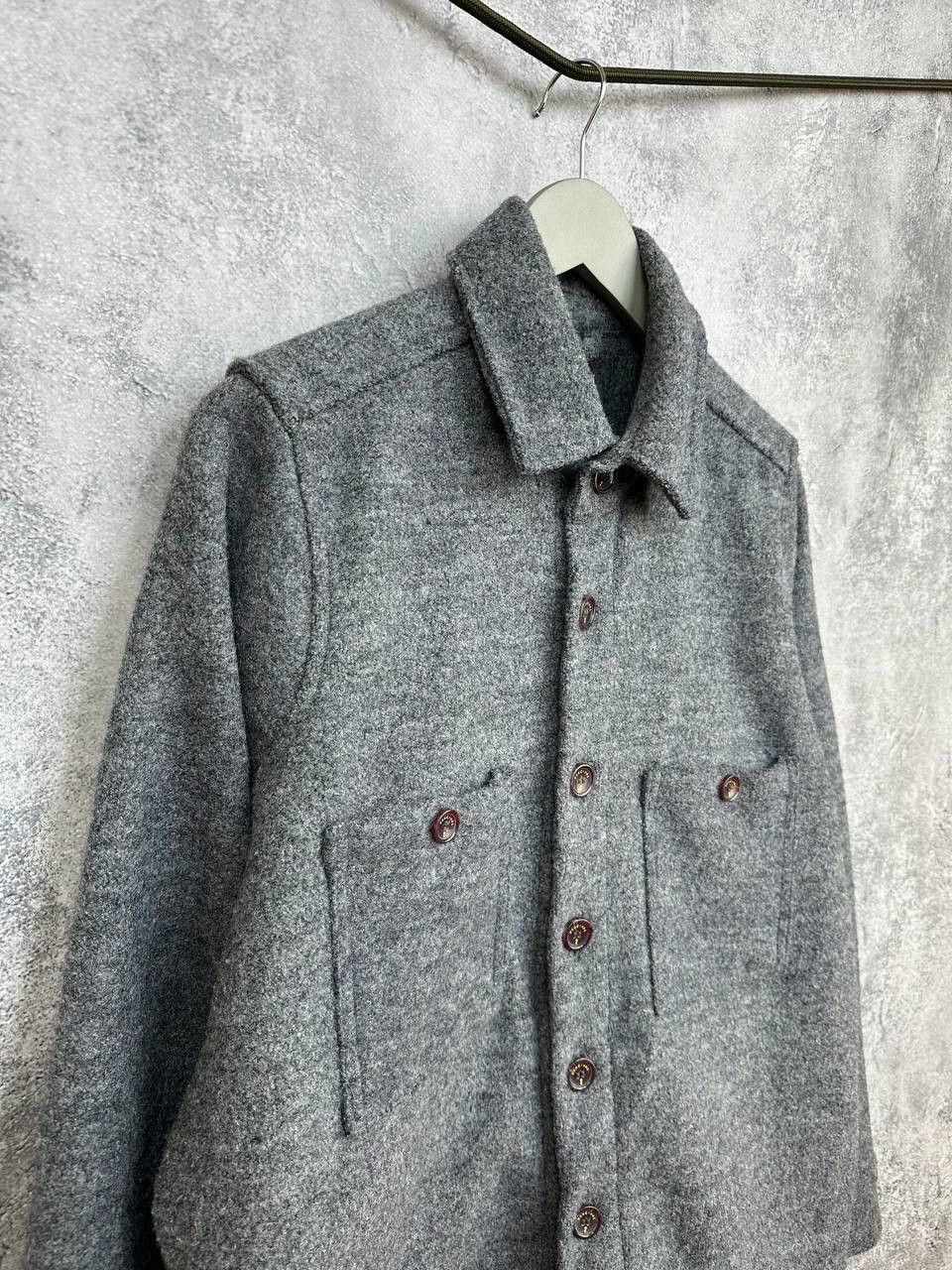 Percival Percival Wool Blend Overshirt Jacket Button Up with Pockets Size US L / EU 52-54 / 3 - 3 Thumbnail