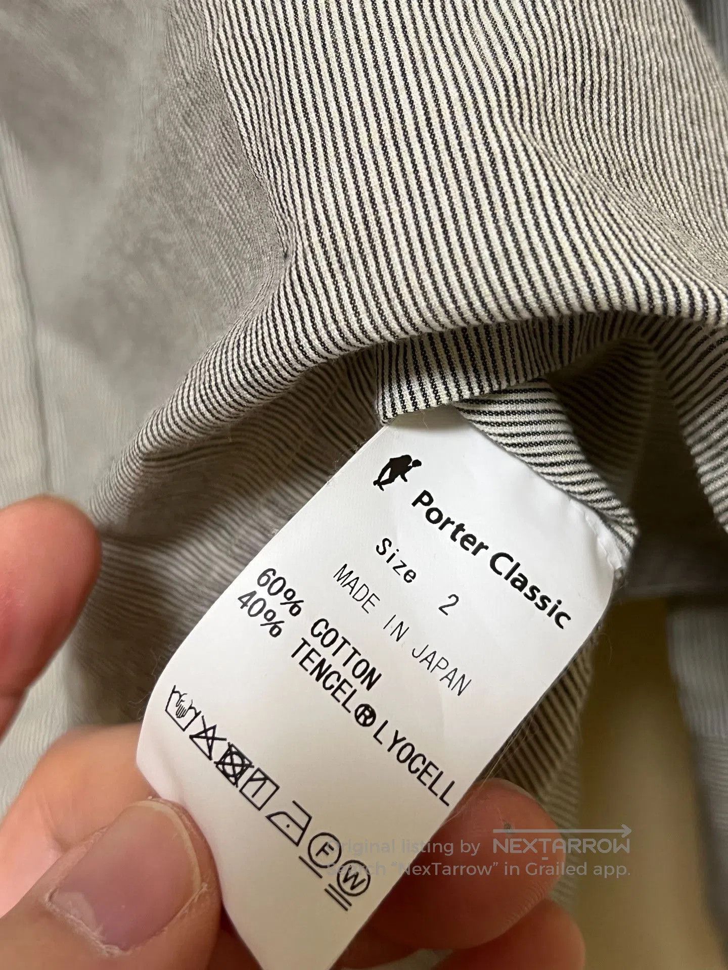 Porter Classic Porter Classic Wide Pocket Stripe Shirt. Size US M / EU 48-50 / 2 - 4 Thumbnail