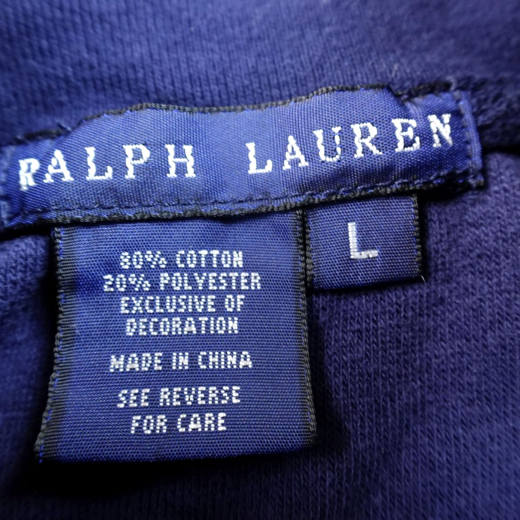 Ralph Lauren VINTAGE Ralph Lauren Sweatshirt Womens L Blue Full Zip Terry Towel Velour Jacket Pony Shirt Size L / US 10 / IT 46 - 5 Thumbnail