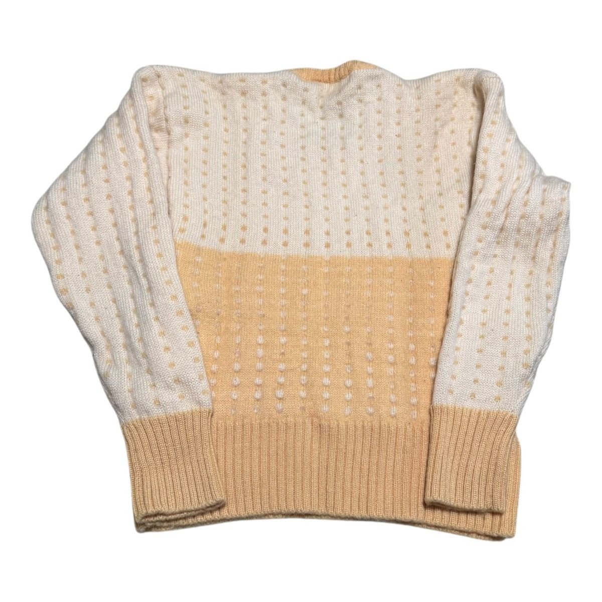 Vintage Vintage 70s Equinox Yellow Polka Dot Sweater Women’s XS Size XS / US 0-2 / IT 36-38 - 3 Thumbnail