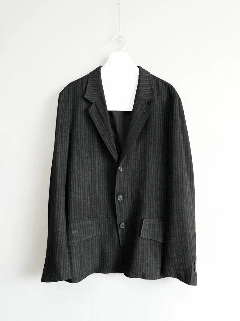 Yohji Yamamoto Yohji Yamamoto Striped Silk Jacket-dmc Size US M / EU 48-50 / 2 - 1 Thumbnail