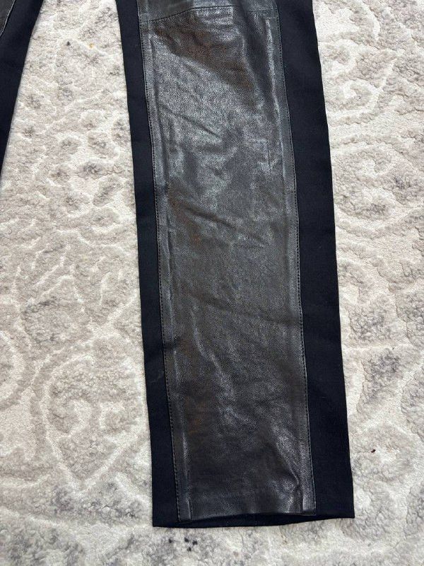 Other OLSEN Genuine Leather Front Tapered Pants Black US 12 Size 34" / US 12 / IT 48 - 6 Thumbnail