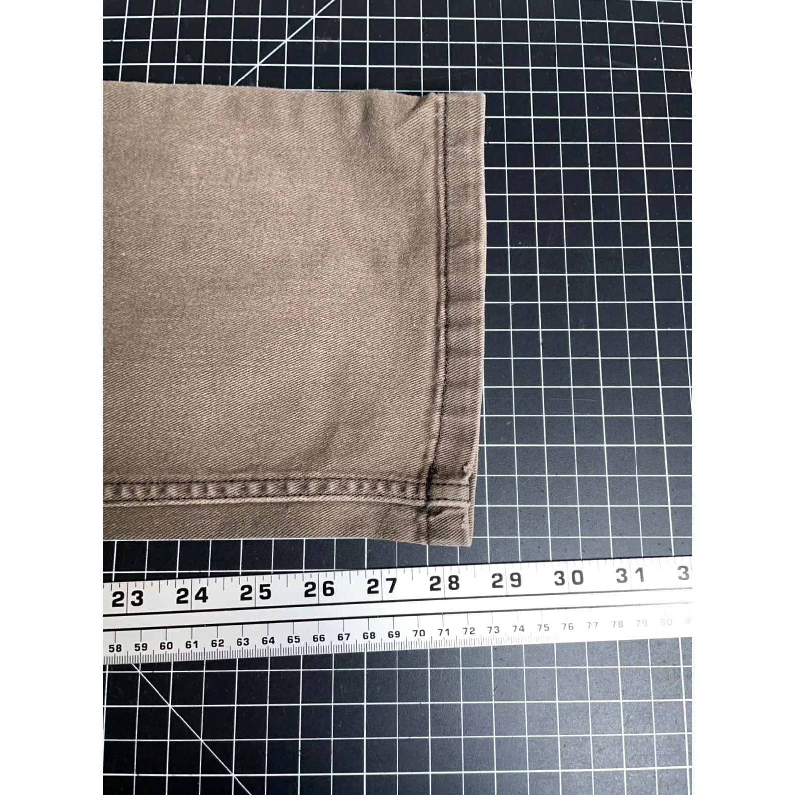 Edwin prAna Jeans Men's 34 x 28 Brown Slim Fit Cotton Stretch Denim 5-Pocket Design Straight Hipster Retro Jeans Mens Size US 34 / EU 50 - 6 Thumbnail