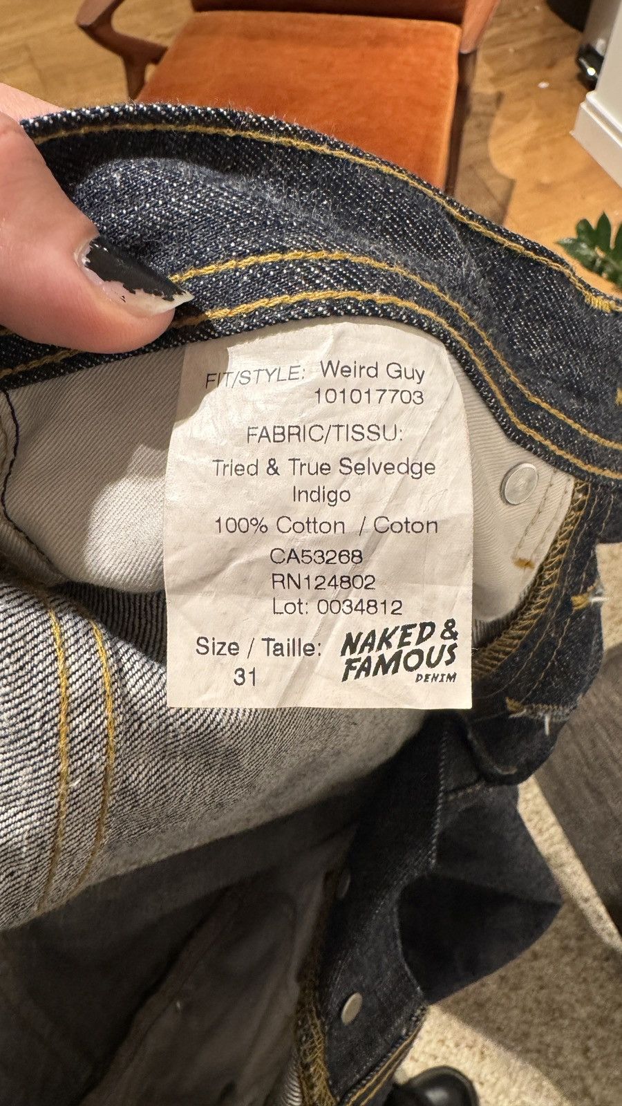 Naked & Famous Naked & Famous Weird guy American slub Size US 31 - 4 Thumbnail