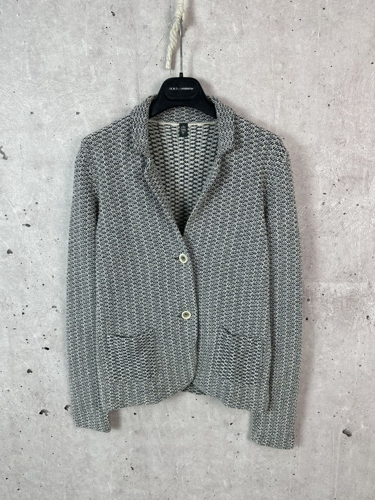 Eleventy Eleventy Knit Made in Italy Cotton Blend Women’s Blazer Size S / US 4 / IT 40 - 1 Thumbnail