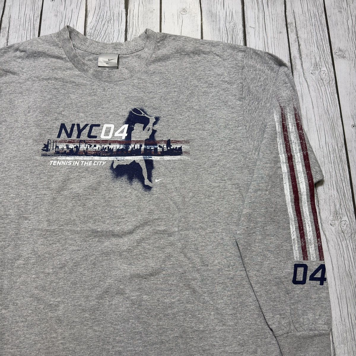 Nike × Vintage Vintage 2004 US Open long sleeve tee Size US XL / EU 56 / 4 - 3 Thumbnail