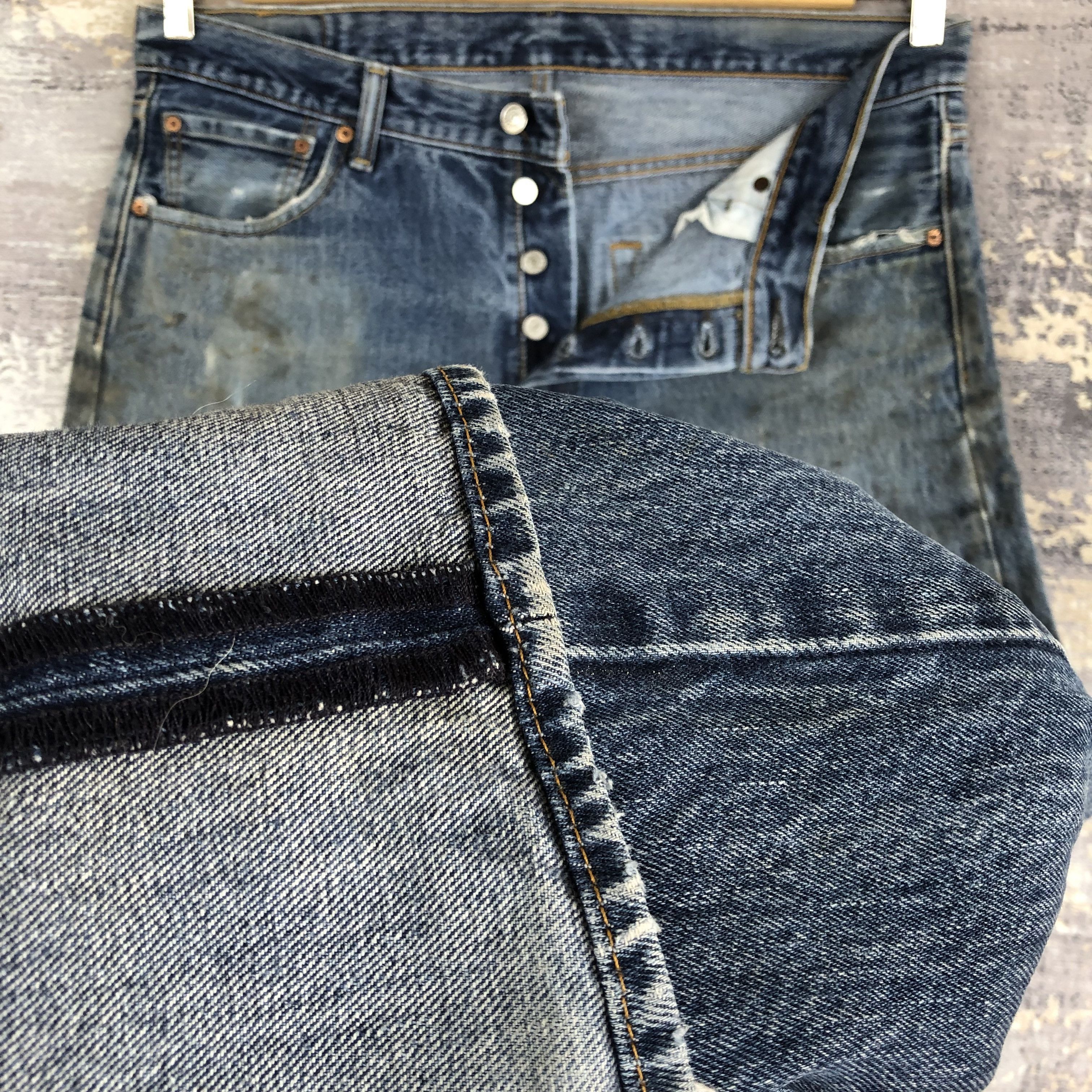 Levi's Vintage Levis 501 Jeans Levi's Dirty Stone Wash Denim Size US 36 / EU 52 - 8 Thumbnail