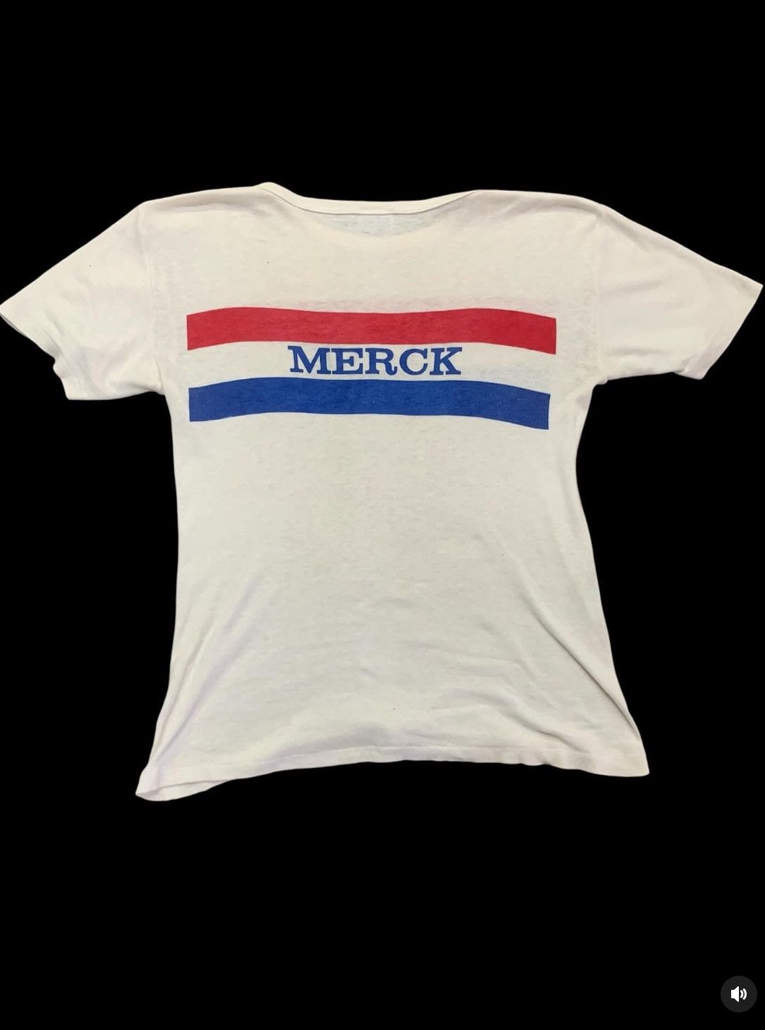 Vintage MERCK T-SHIRT 70’s 80’s Size US S / EU 44-46 / 1 - 2 Thumbnail