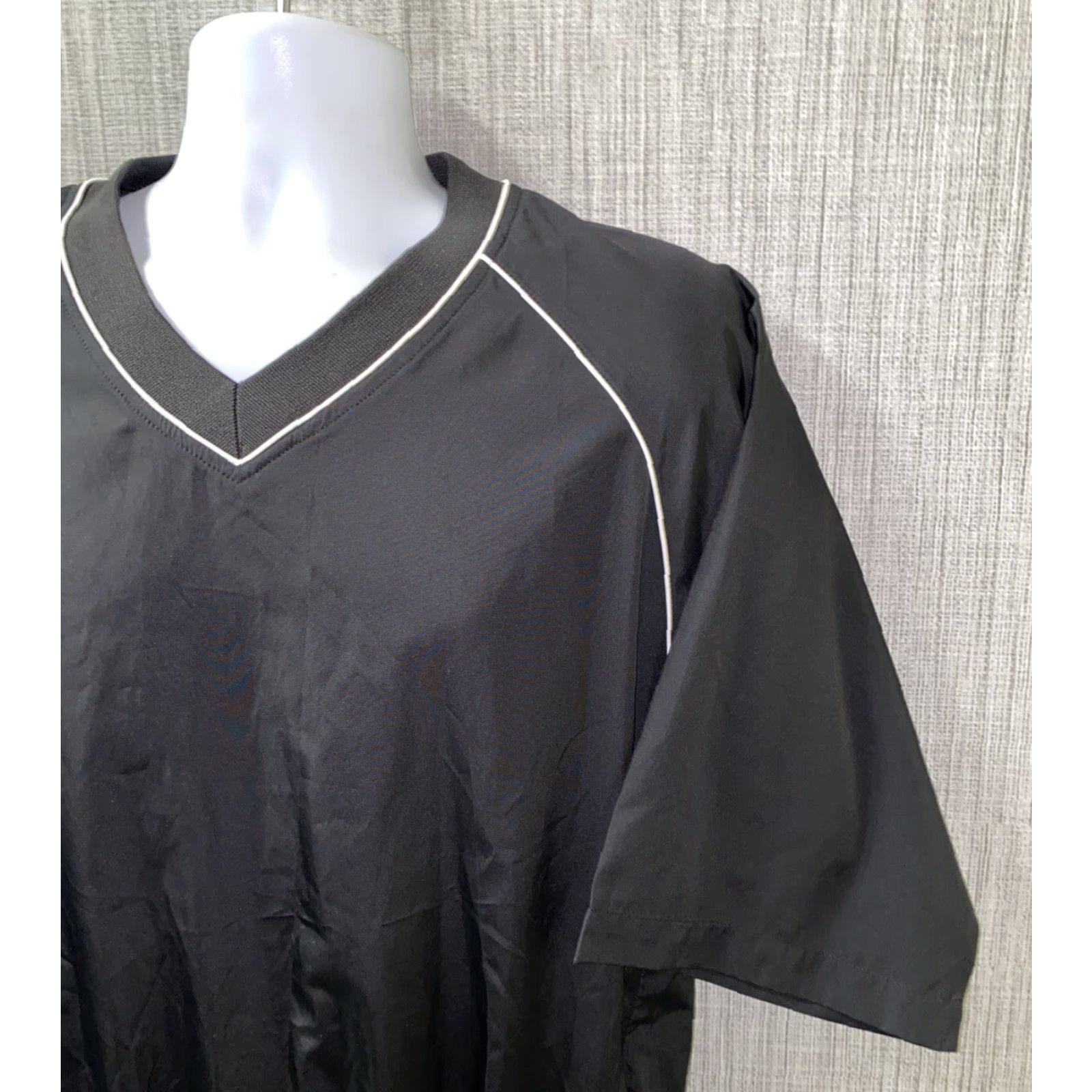 Footjoy FootJoy Jacket Mens Black Polyester V-Neck Golf Size M Size US M / EU 48-50 / 2 - 2 Thumbnail