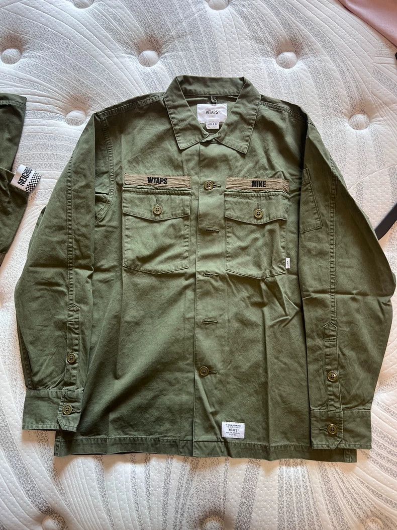 WTAPS BUDS 18SS Green Long Sleeve Shirt