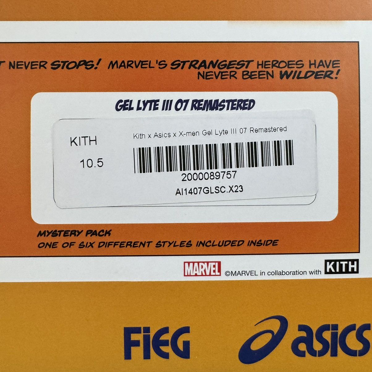 Asics × Kith × Marvel Comics ASICS Kith Marvel Wolverine Gel Lyte III Size US 10.5 / EU 43-44 - 11 Thumbnail