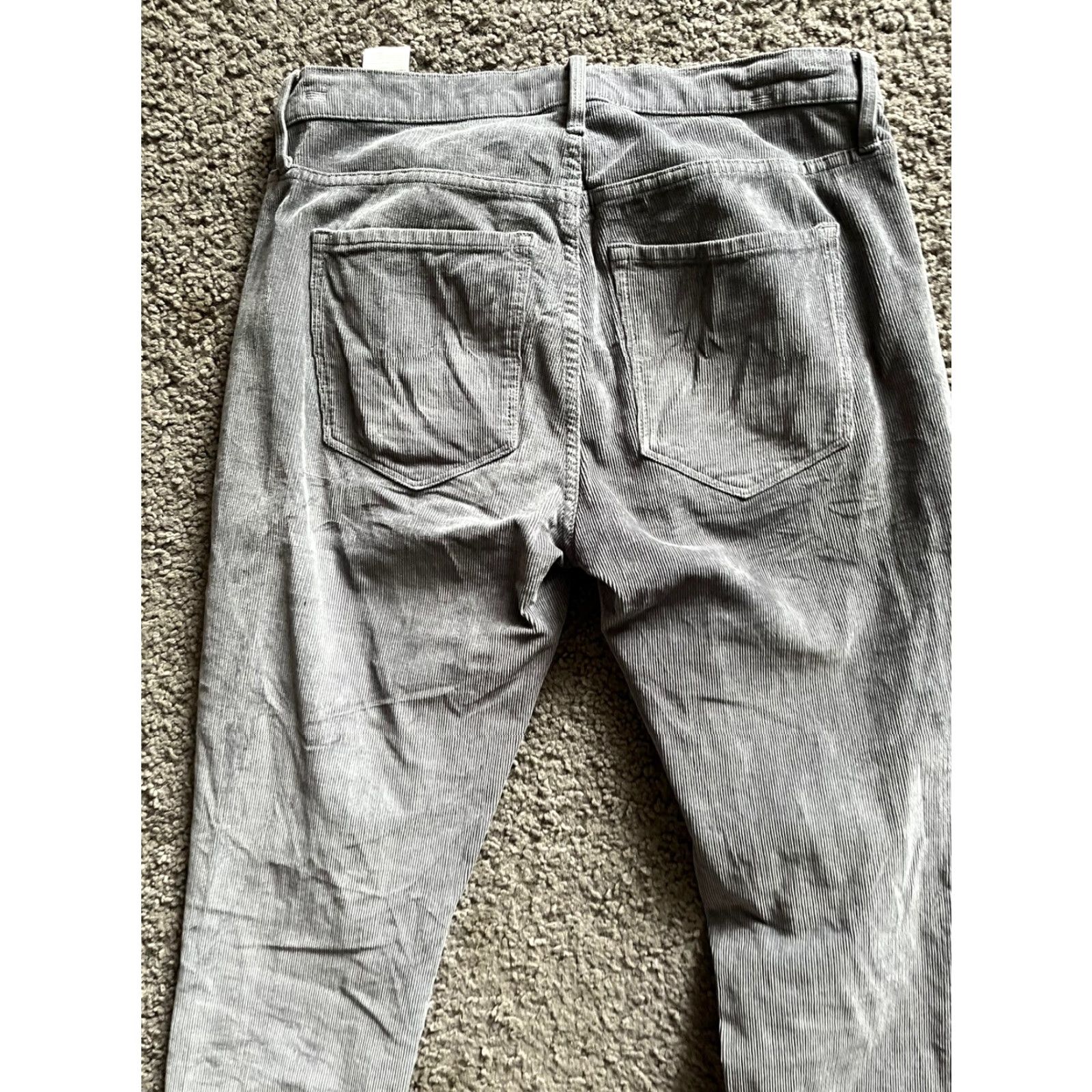Banana Republic Banana Republic Pants Womens 27 Gray Corduroy Skinny Leg 5 Pocket Ankle Cords Casual Dress Pants Slim Fit 27 in Gray Womens Size 27" / US 4 / IT 40 - 4 Thumbnail