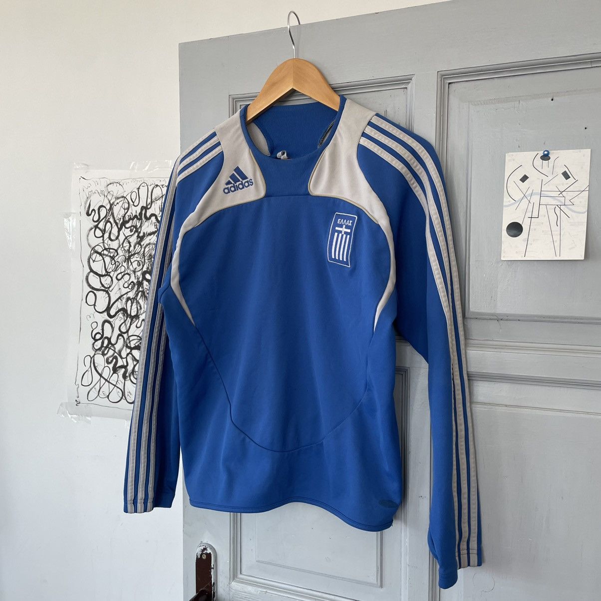 Vintage Vintage Adidas Greece National Team 2004 Home Jersey Sz S Size US S / EU 44-46 / 1 - 1 Thumbnail