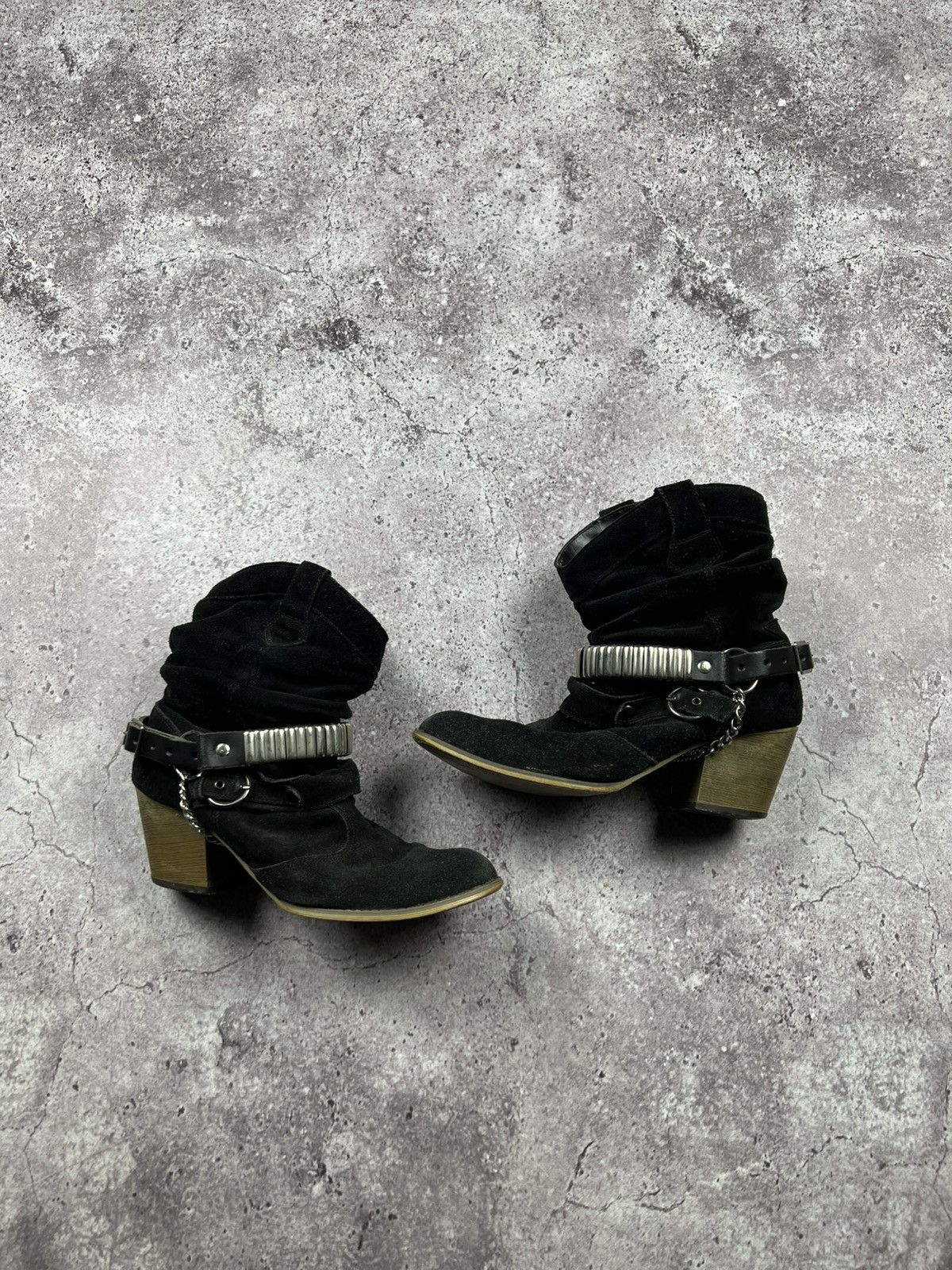 Japanese Brand STRAPS BELTED A.S 98 style Boots Leather Style Rick Owens Size US 7 / EU 40 - 1 Thumbnail