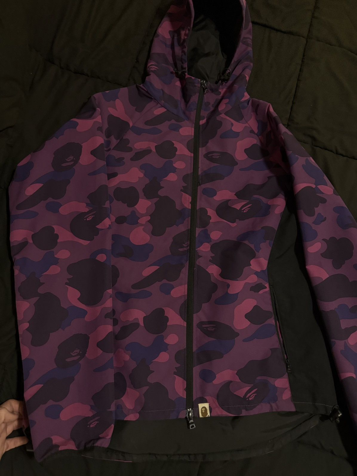 Bape Bape Windbreaker Purple Camo Jacket Size XL Size US XL / EU 56 / 4 - 5 Thumbnail