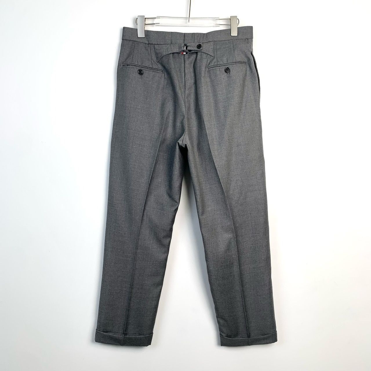 Thom Browne [Thom Browne] Grey Wool Cuff Dress Pants 2/M Size US 28 / EU 44 - 1 Thumbnail