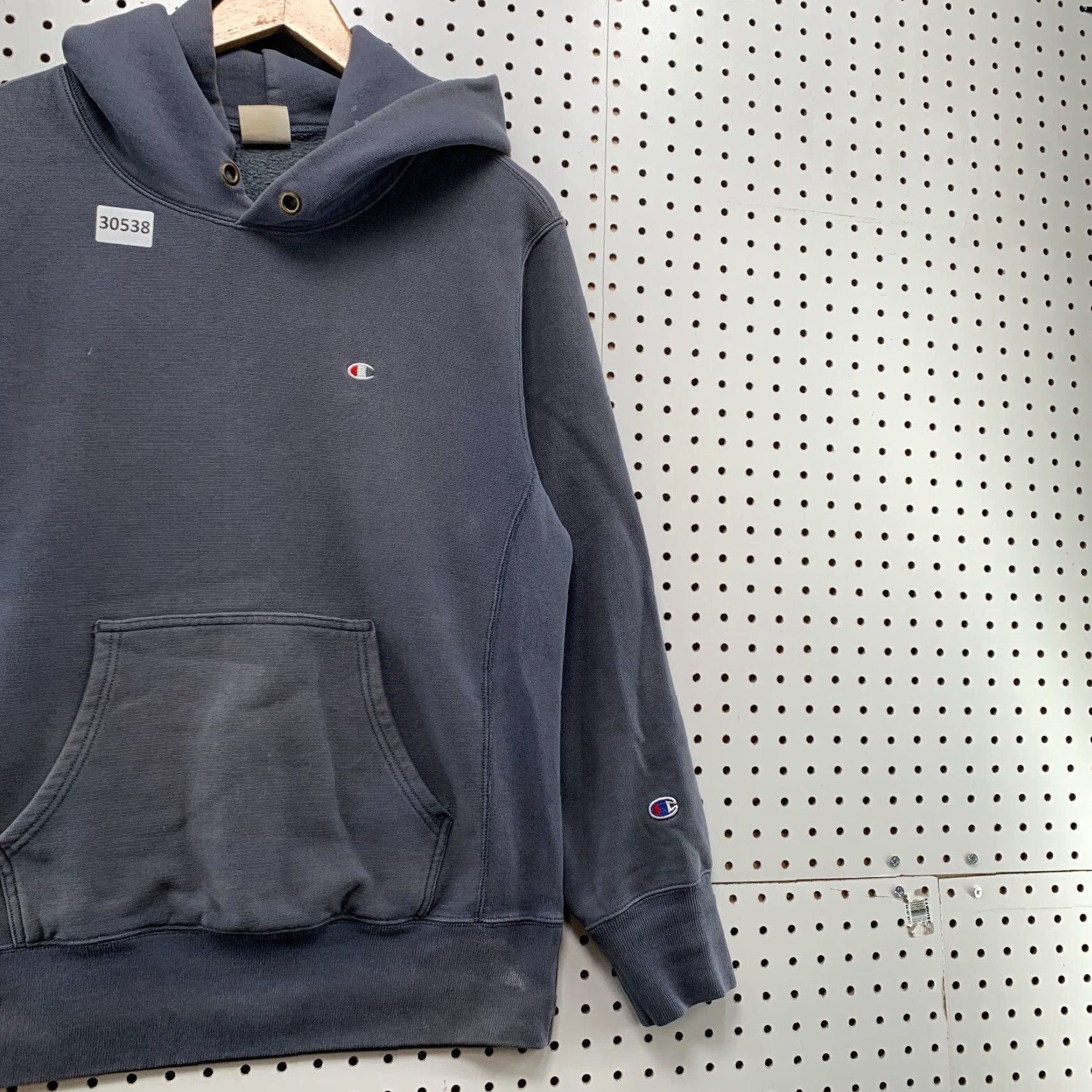 Champion VINTAGE Champion Reverse Weave Hoodie Men Medium Blue 70s Retro Style Heavyweight Fleece Size US M / EU 48-50 / 2 - 6 Thumbnail