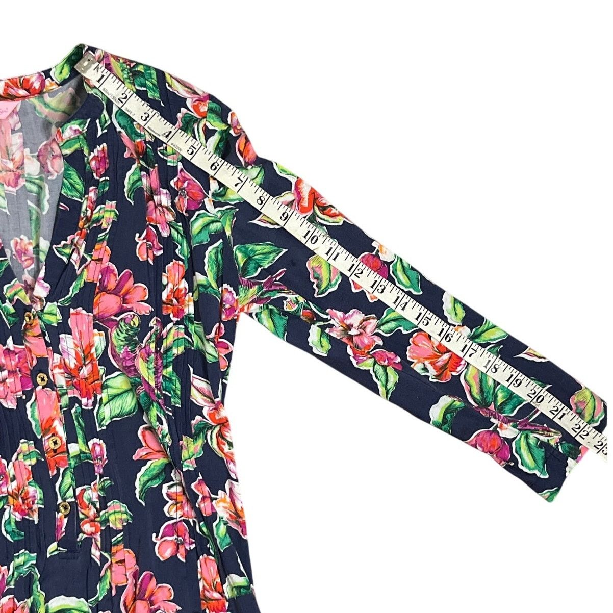 Lilly Pulitzer Lilly Pulitzer Sarasota Pintucked Tunic Dress Shift Small Size S / US 4 / IT 40 - 10 Thumbnail