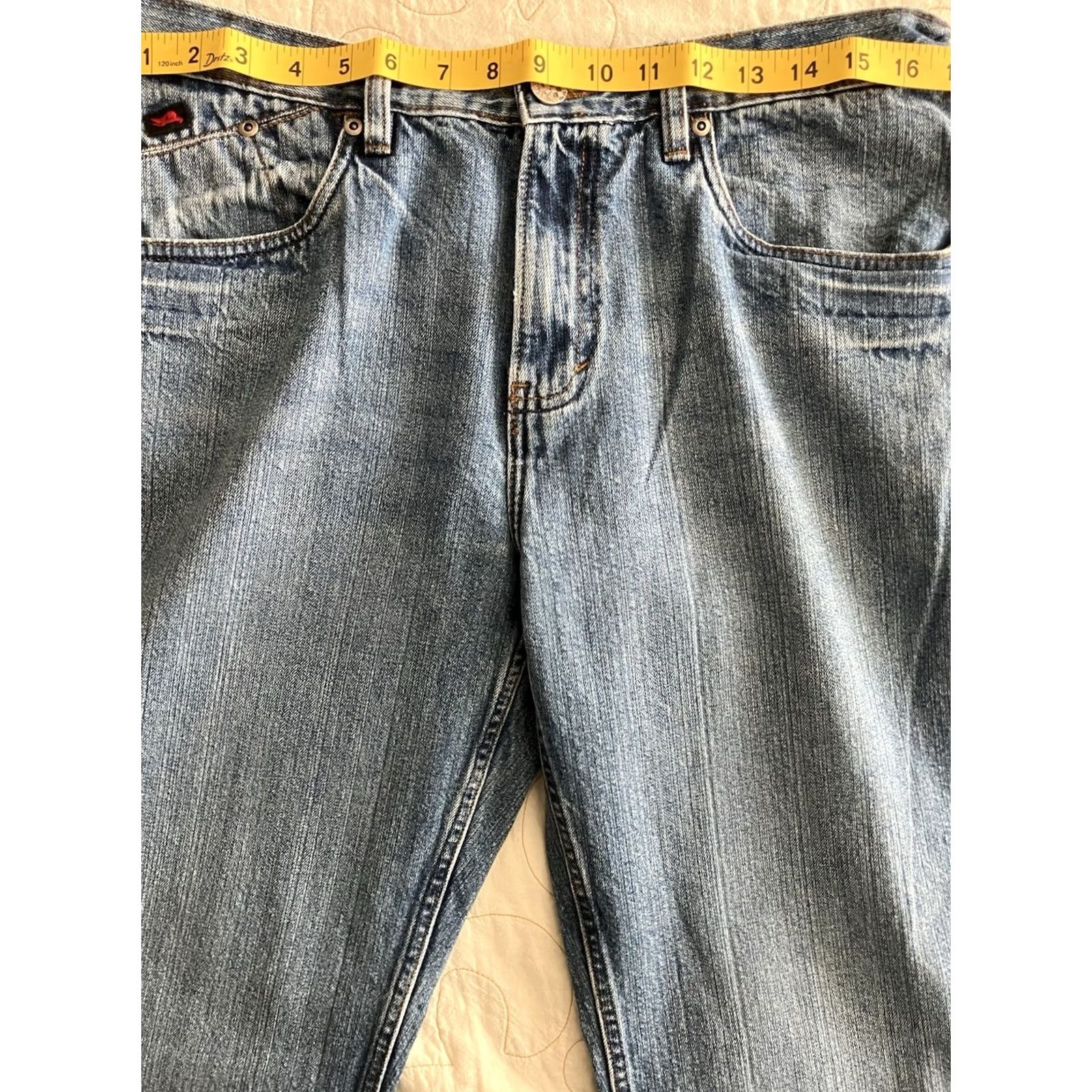 Vintage VINTAGE Tony Hawk Jeans Mens 34x32 Straight Blue Denim Cotton 5-Pocket Logo Band Punk Retro Rock 90s Mens Size US 34 / EU 50 - 7 Thumbnail