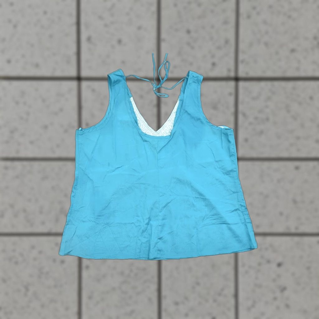 Torrid Torrid Blouse Tank Top Sleeveless Beaded V-Neck Teal Blue Plus Tunic Women 3 XS? Size XS / US 0-2 / IT 36-38 - 1 Thumbnail