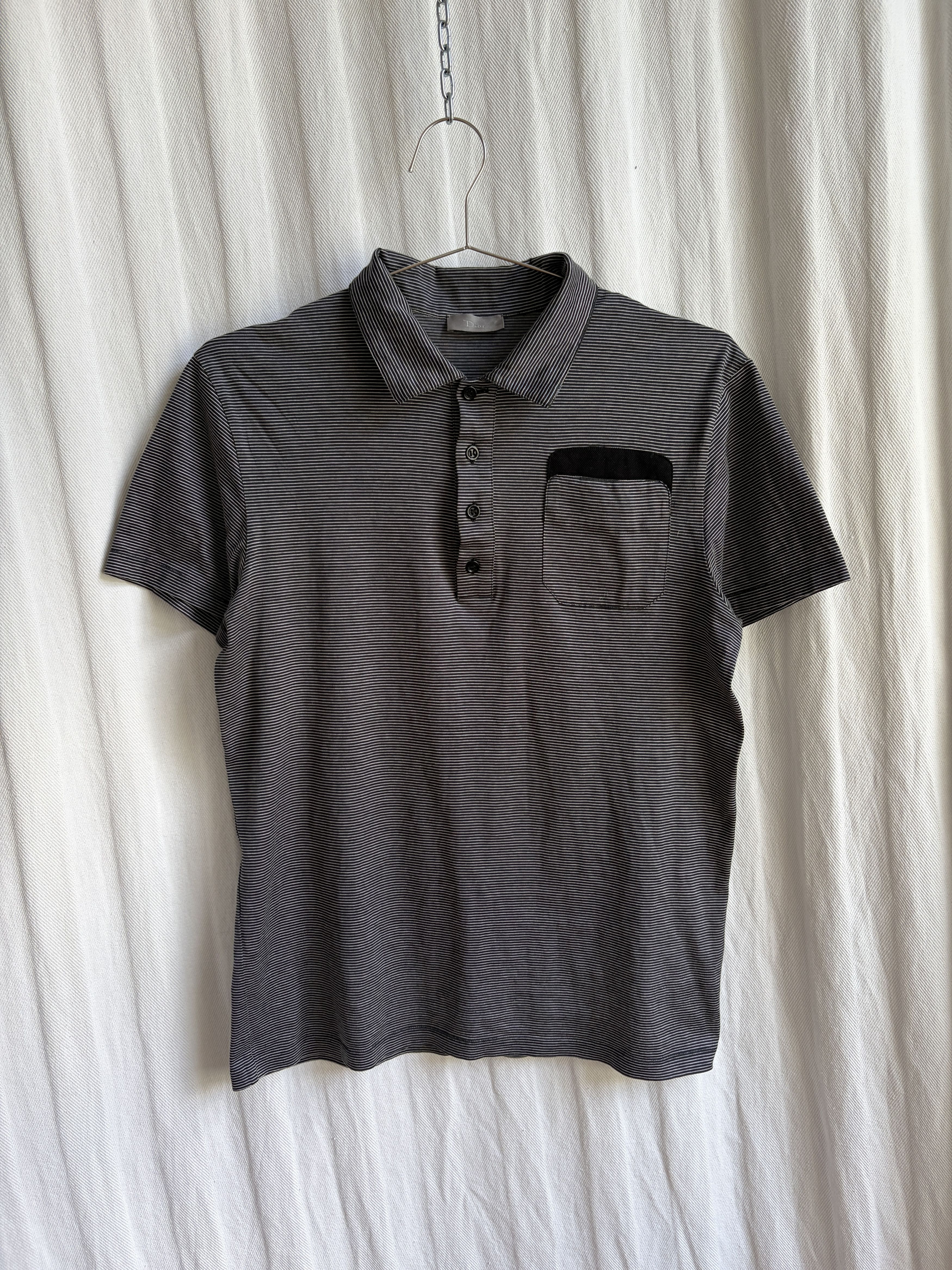 Dior × Hedi Slimane SS06 Dior Homme Union Jack Flag Striped Polo