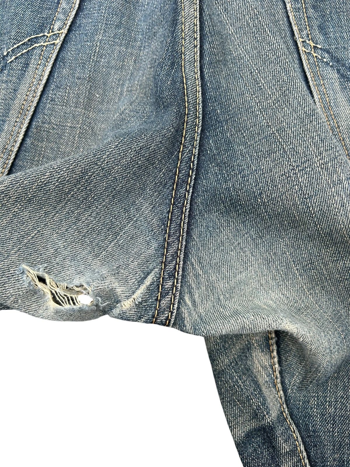 Kapital Vintage Buckle Back Edwin Selvedge Distressed Denim Jeans Size US 39 - 14 Thumbnail